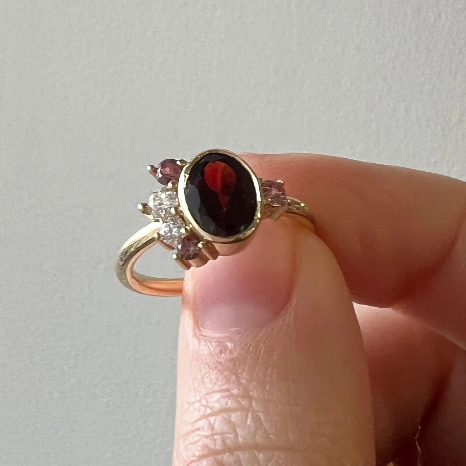 Garnet Spray Ring sold by Marrow Fine product image thumbnail 2