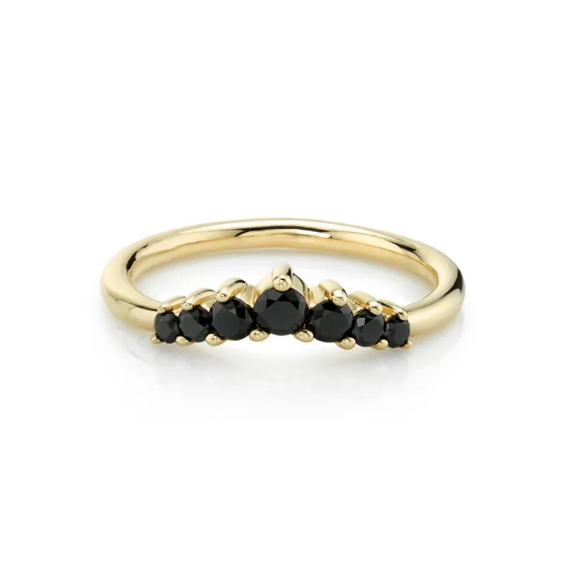 Black Diamond Seven Stars Nesting Ring sold by Marrow Fine