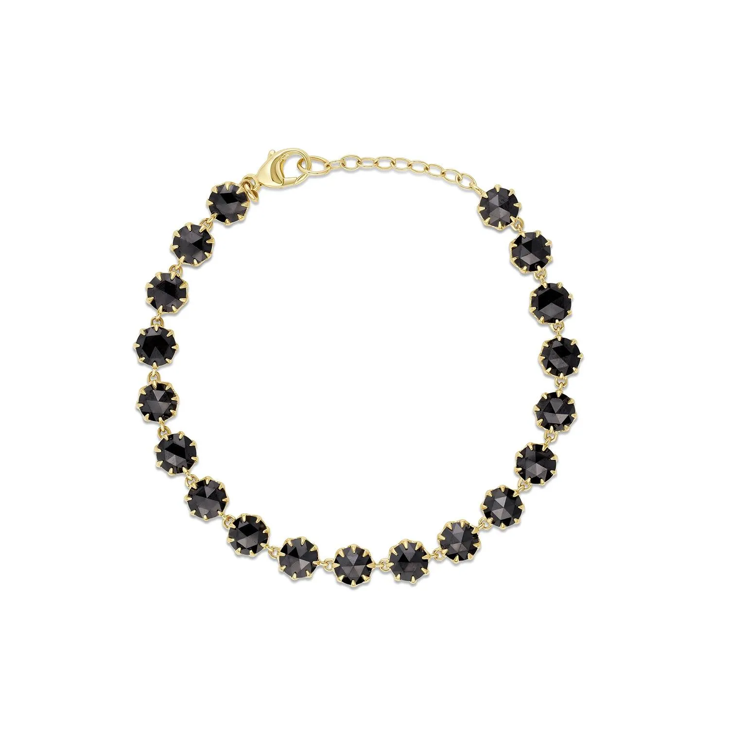 Thorn Black Diamond Tennis Bracelet sold by Marrow Fine