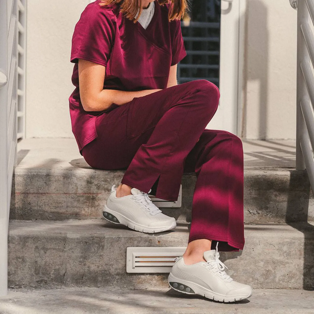 Kathy Women's Slip Resistant Leather Athletic Shoe sold by Therafit Shoe product image thumbnail 2