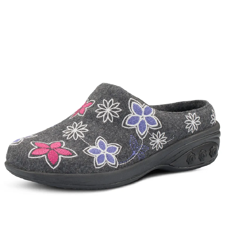 Angela Wool Clog Slip-On sold by Therafit Shoe