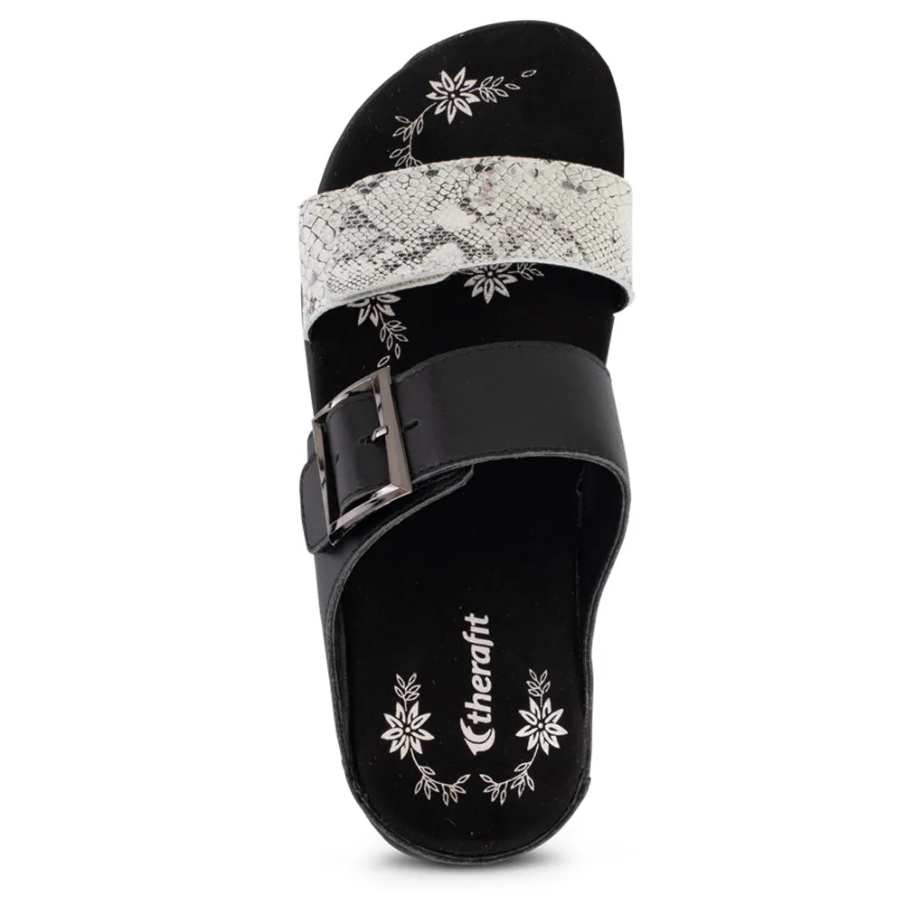 Mandy Women’s Color Block Leather Sandal sold by Therafit Shoe product image thumbnail 5