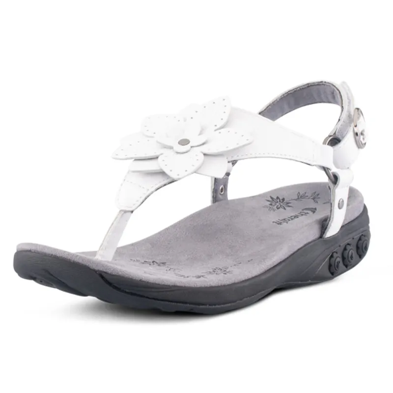 Capri Women's Adjustable Leather Sandal sold by Therafit Shoe