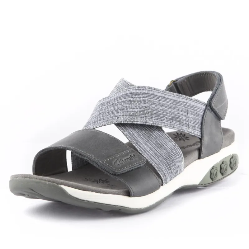 Jessica Women's Leather Adjustable Cross Strap Sandal sold by Therafit Shoe