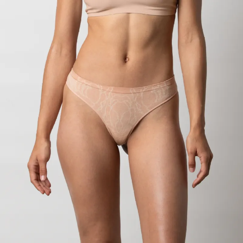 Merino Wool Peony Thong sold by Au Natural
