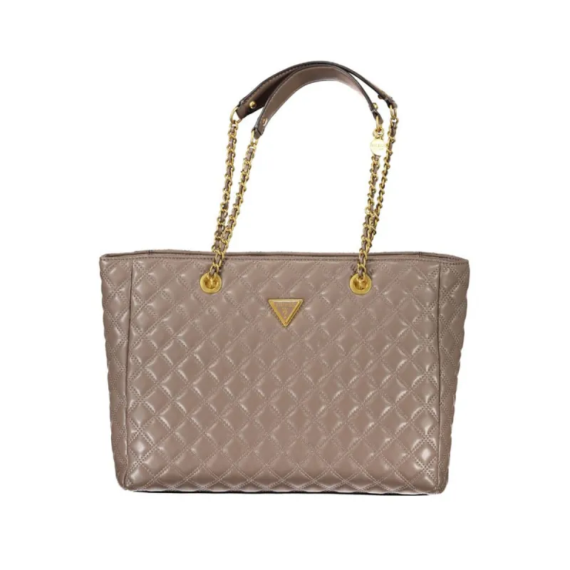 Beige Polyethylene Handbag sold by Louxly