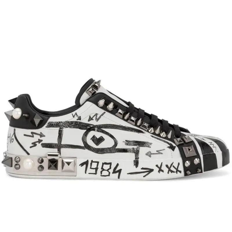 White Leather Di Calfskin Sneaker sold by Louxly