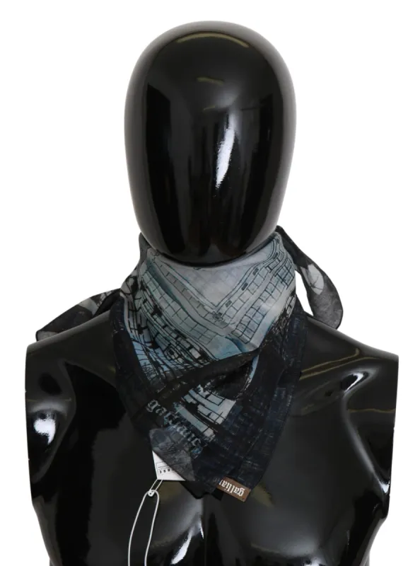Chic Multicolor Cotton Men's Scarf made by John Galliano
