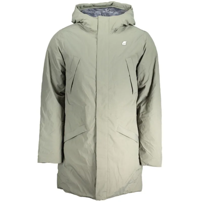 Green Polyamide Jacket sold by Louxly