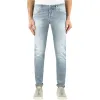Sleek Gray Slim Fit Designer Jeans sold by Louxly