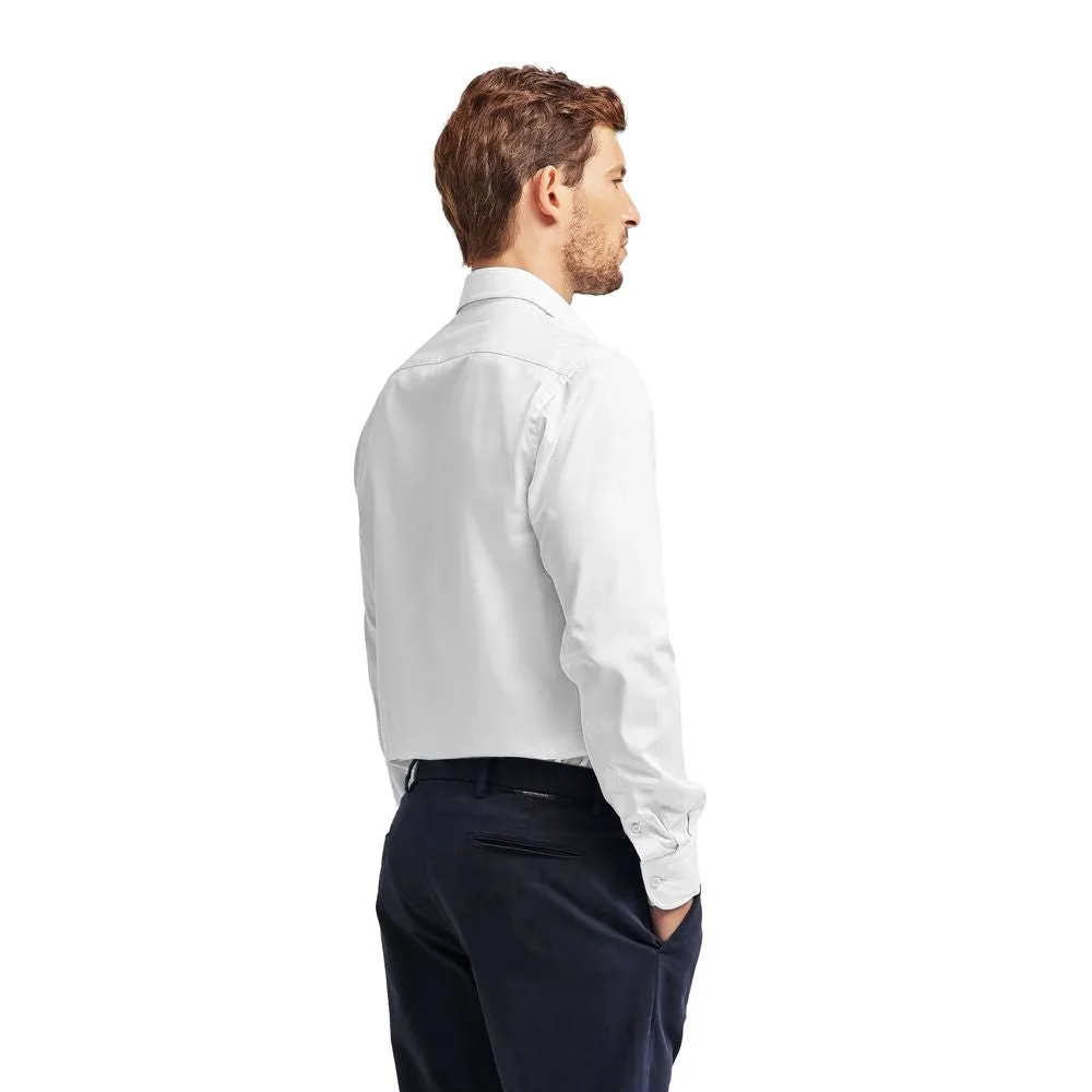White Cotton Men Shirt sold by Louxly product image thumbnail 3