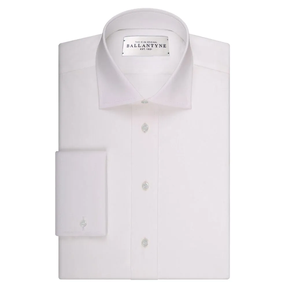 White Cotton Men Shirt sold by Louxly