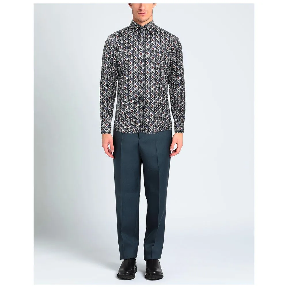 Elegant Multicolor Silk Men's Shirt sold by Louxly product image thumbnail 2