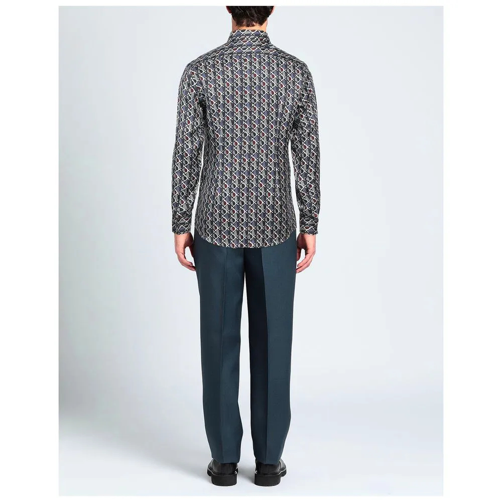 Elegant Multicolor Silk Men's Shirt sold by Louxly product image thumbnail 3