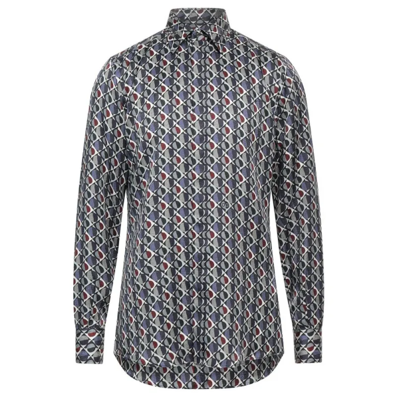 Elegant Multicolor Silk Men's Shirt sold by Louxly