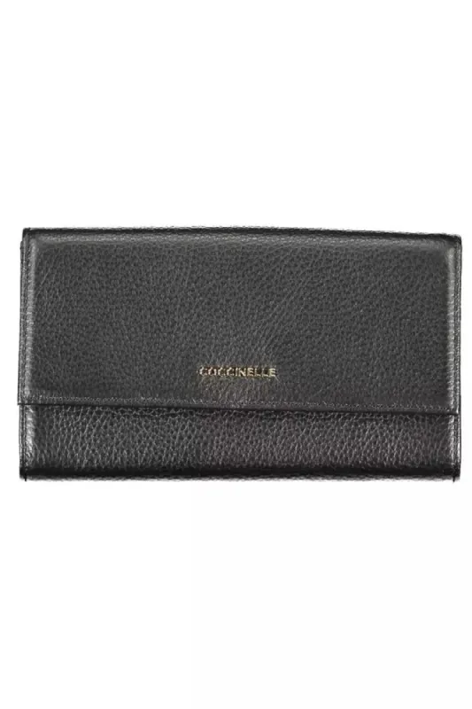 Black Leather Women Wallet sold by Louxly