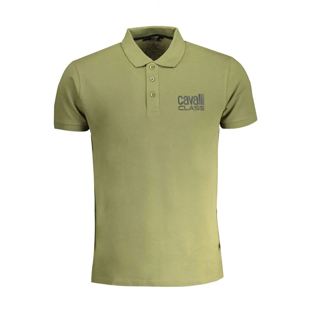 Green Cotton Polo Shirt sold by Louxly
