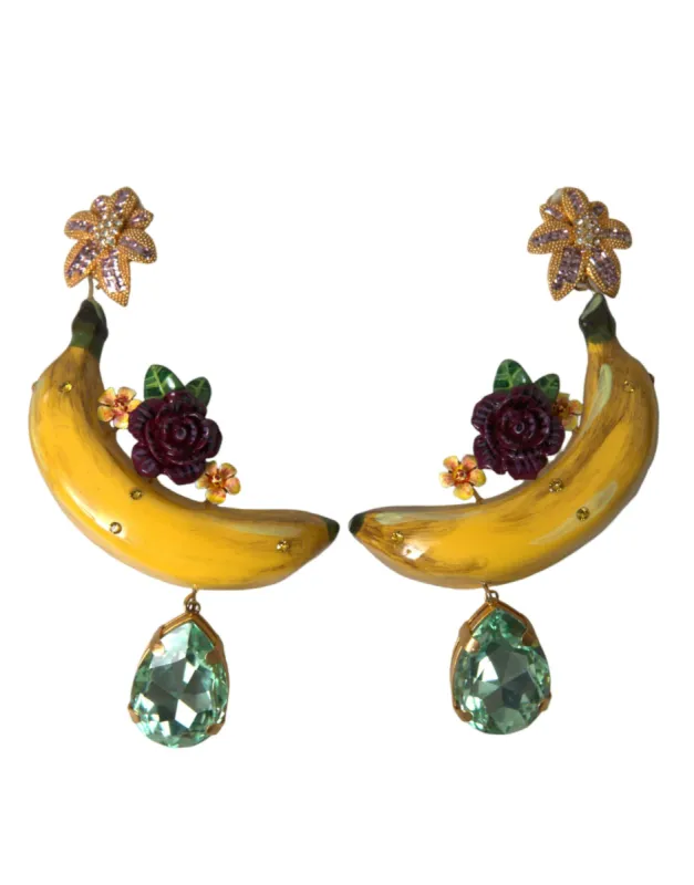 Chic Clip-on Banana Dangle Earrings sold by Louxly