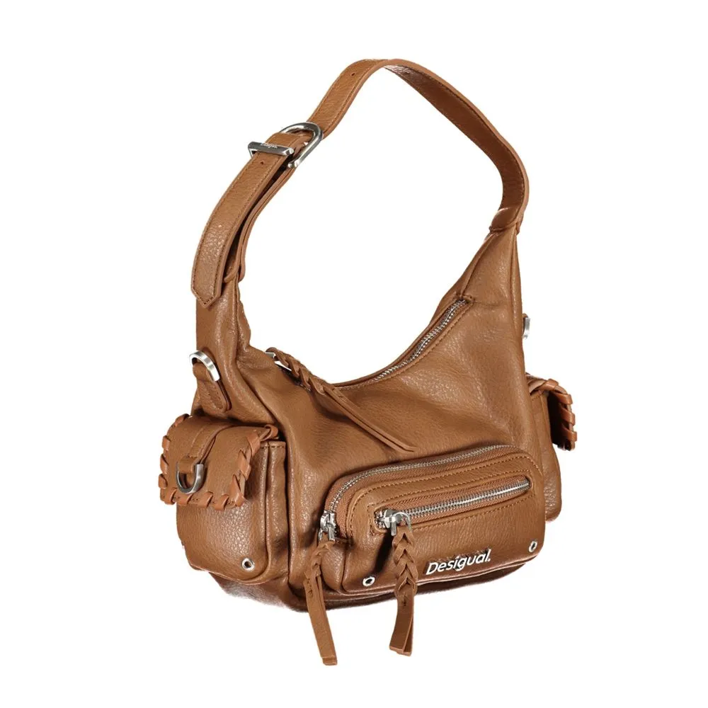 Brown Polyethylene Handbag sold by Louxly product image thumbnail 3