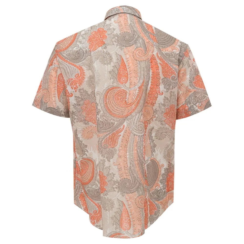 Orange Cotton Shirt sold by Louxly product image thumbnail 2