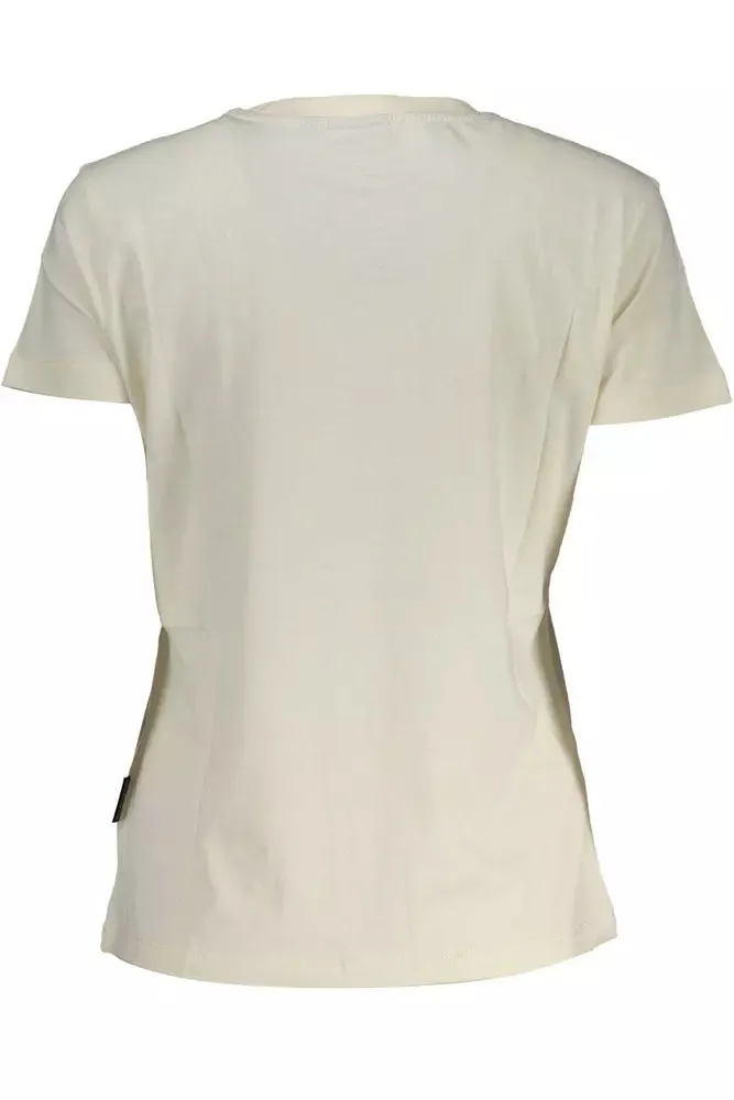 White Cotton Women T-Shirt sold by Louxly product image thumbnail 2