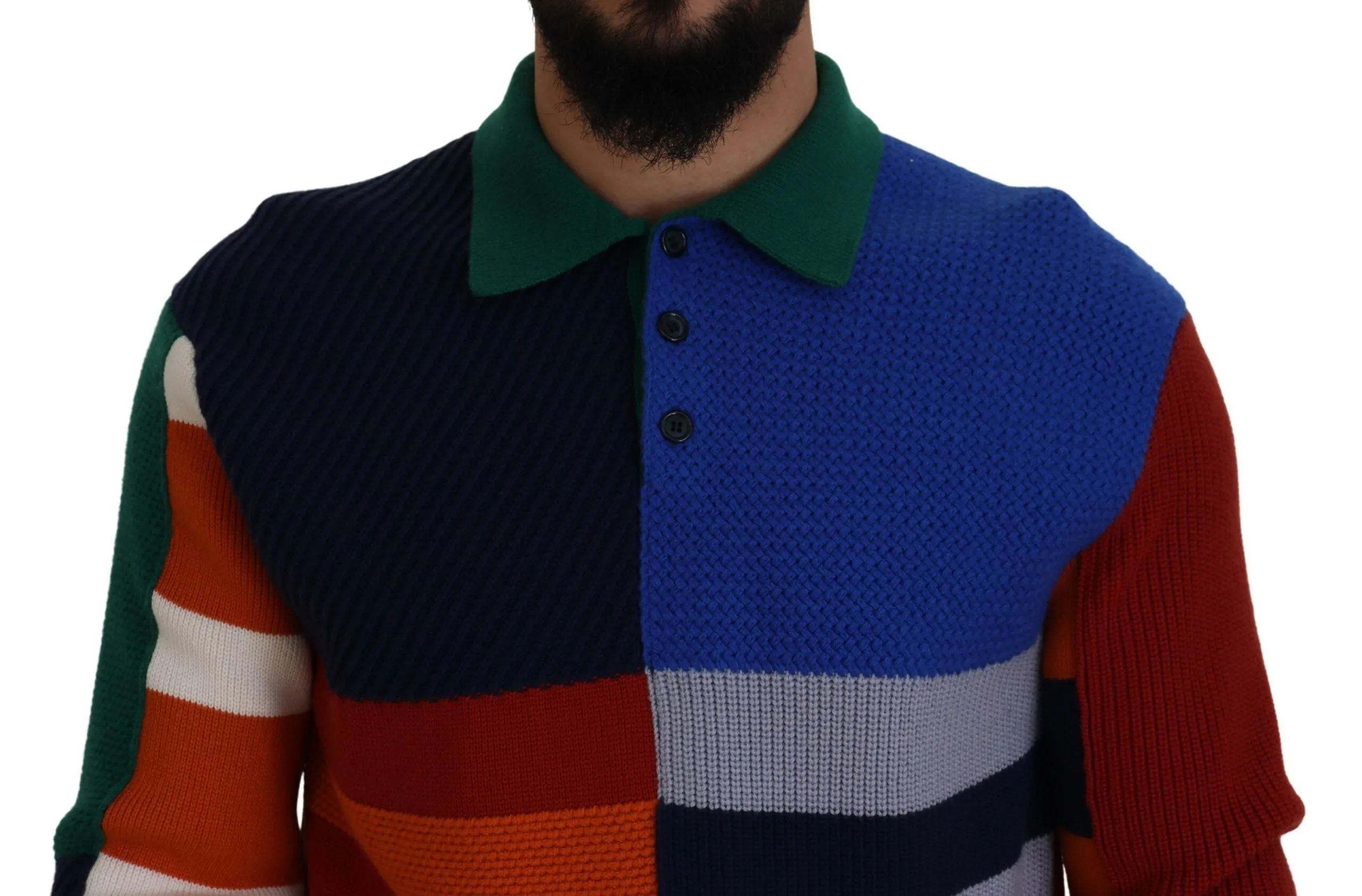 Pullover Sweater in Multicolor Stripes sold by Louxly product image thumbnail 4