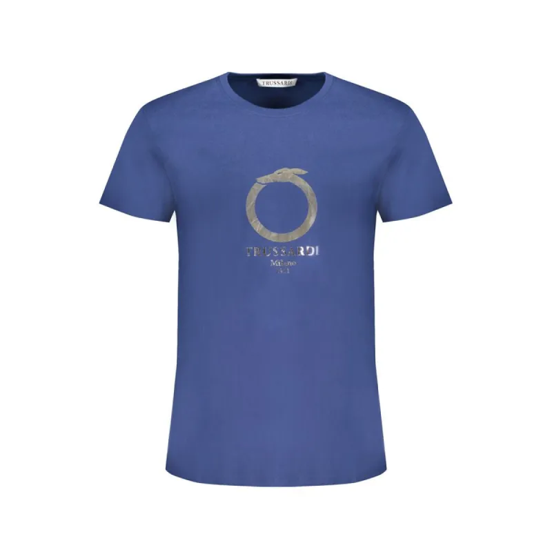 Blue Cotton T-Shirt sold by Louxly
