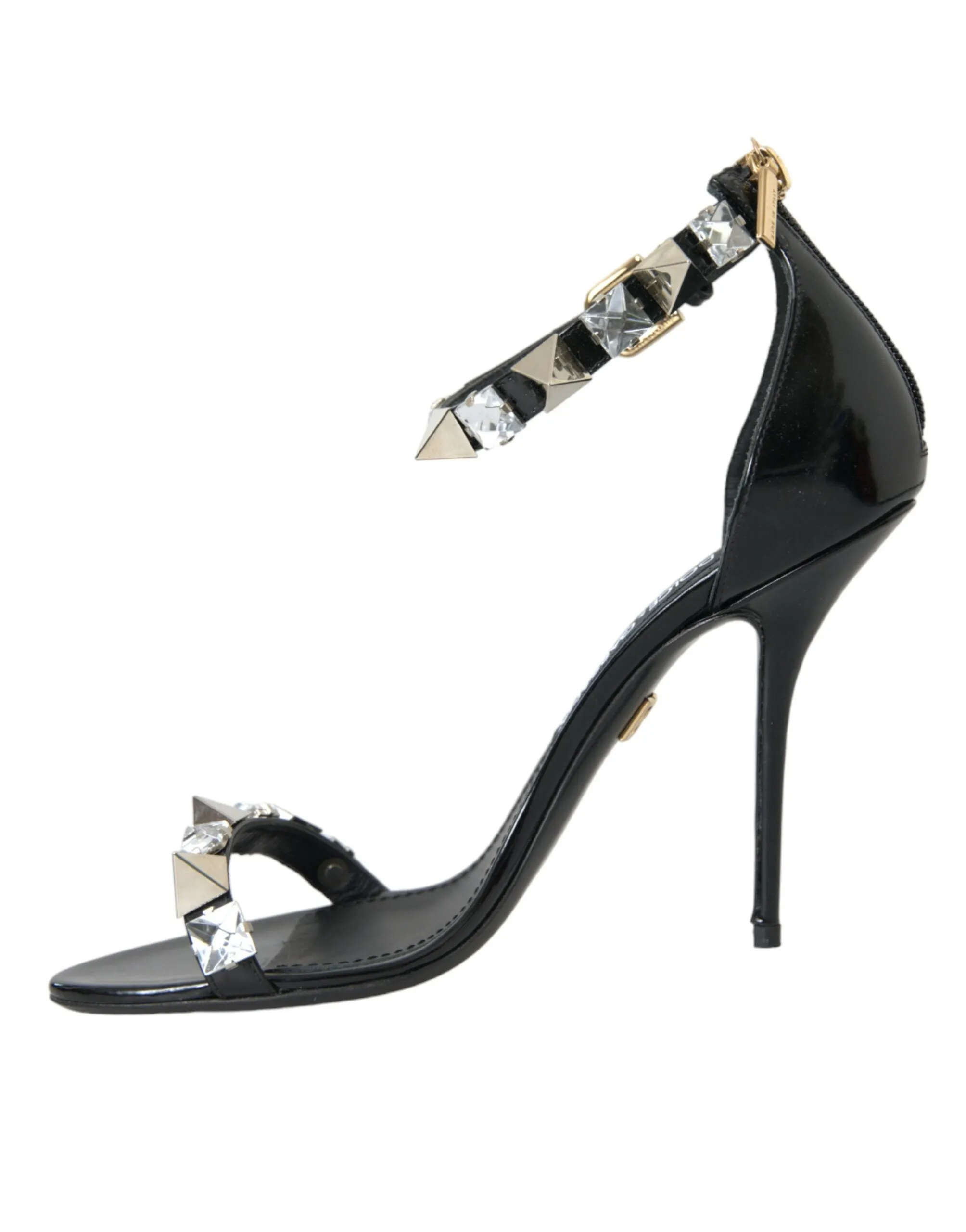 Black Crystals Sandals Ankle Strap Shoes sold by Louxly product image thumbnail 5