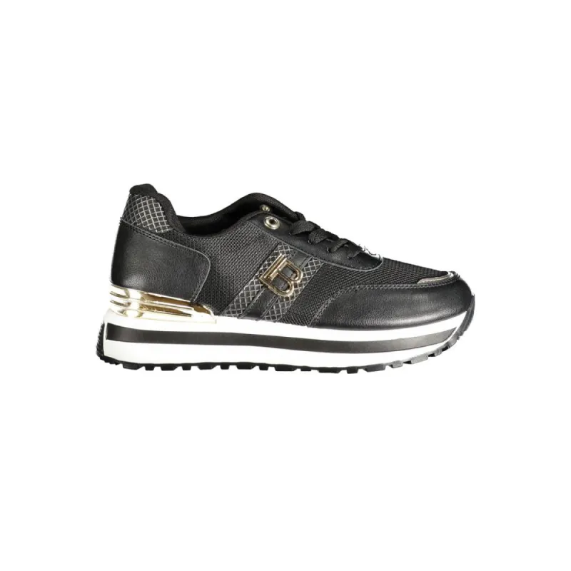 Black Polyester Sneaker sold by Louxly