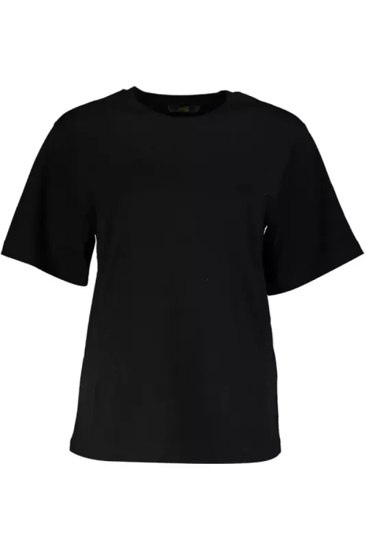 Black Cotton Women T-Shirt sold by Louxly