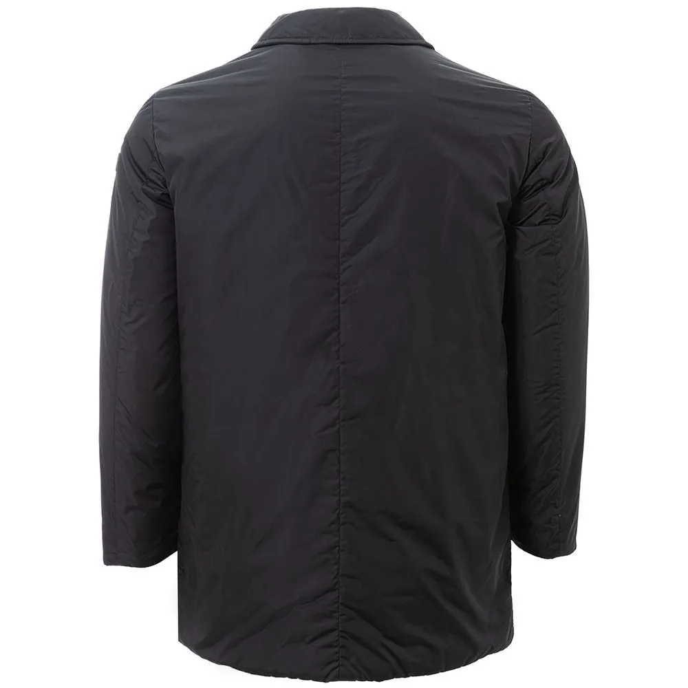 Sleek Black Polyamide Men's Jacket sold by Louxly product image thumbnail 2