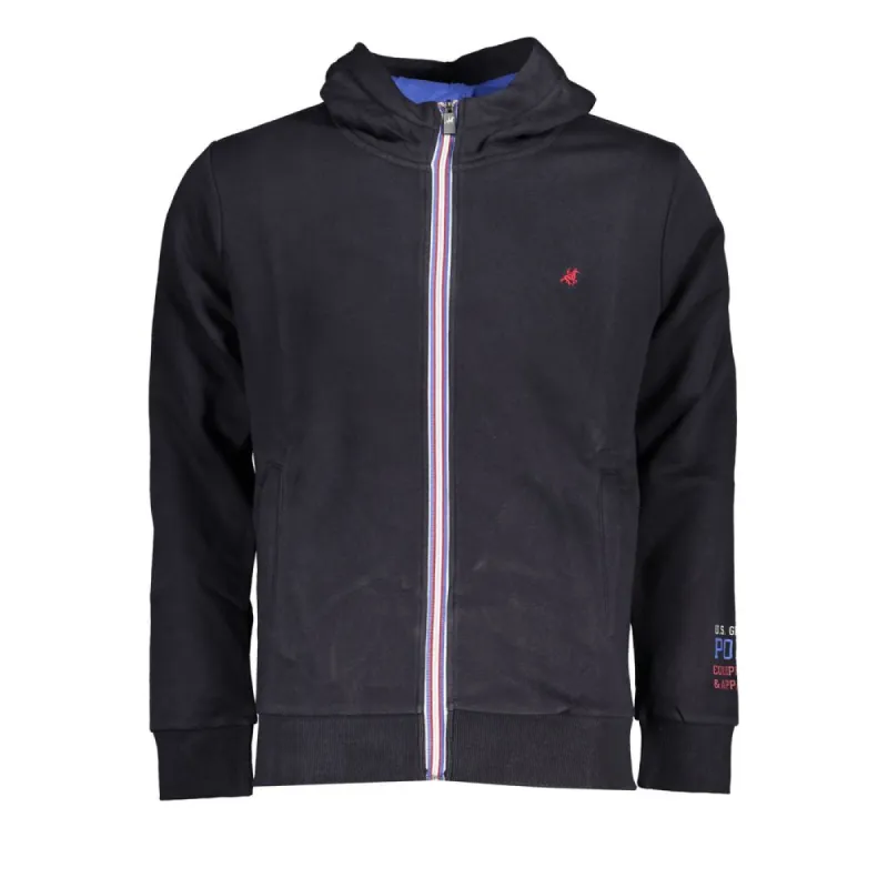 Grand Polo Blue Hooded Fleece Sweatshirt sold by Louxly