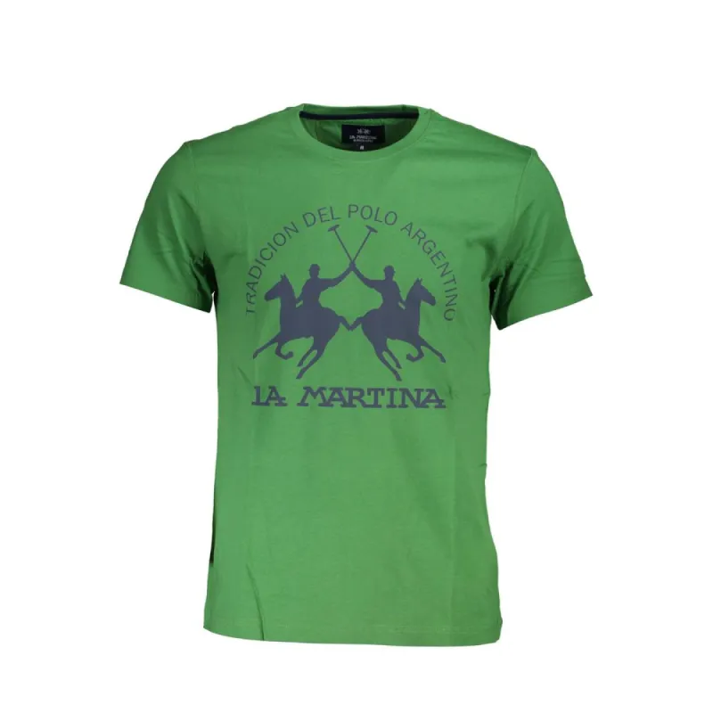 Green Cotton Men T-Shirt sold by Louxly