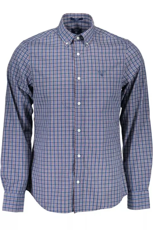 Blue Cotton Men Shirt sold by Louxly