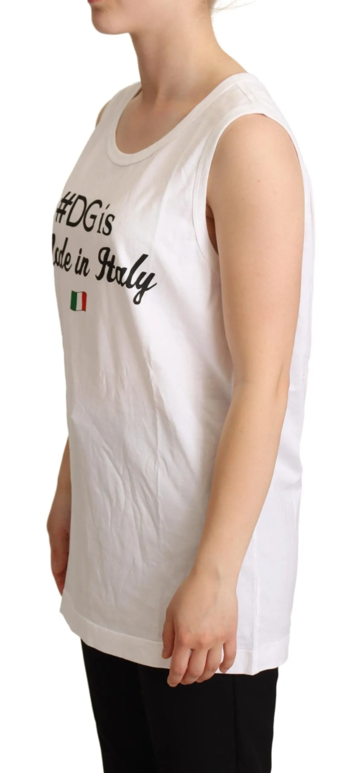 Elegant Sleeveless Cotton Tank Top sold by Louxly product image thumbnail 2