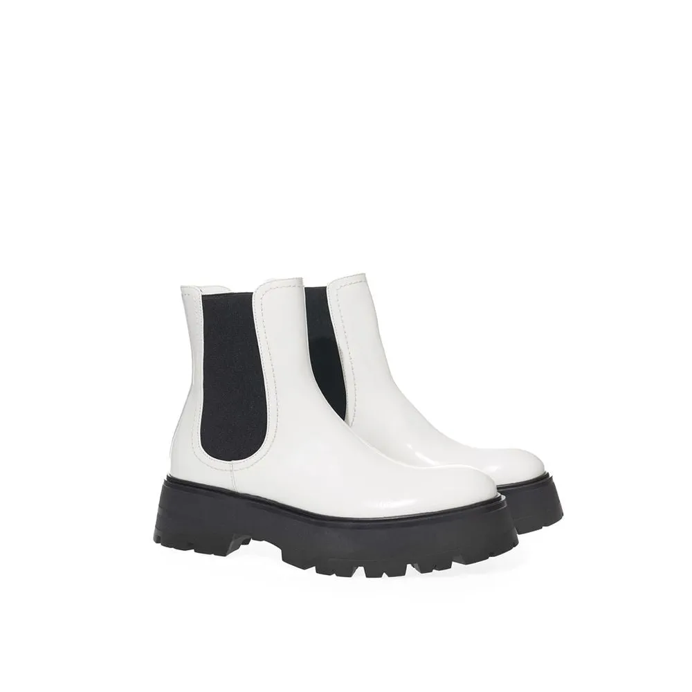 Elegant Monochrome Leather Boots sold by Louxly product image thumbnail 4