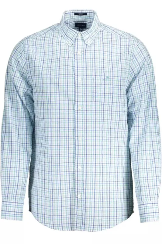 Light Blue Cotton Shirt sold by Louxly