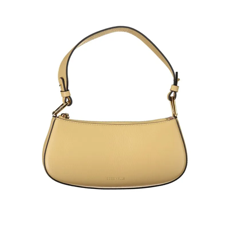 Beige Leather Handbag sold by Louxly