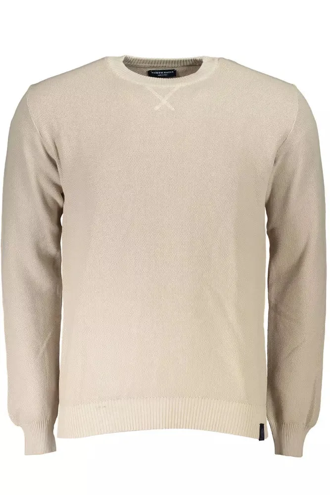 Beige Cotton Men Sweater sold by Louxly
