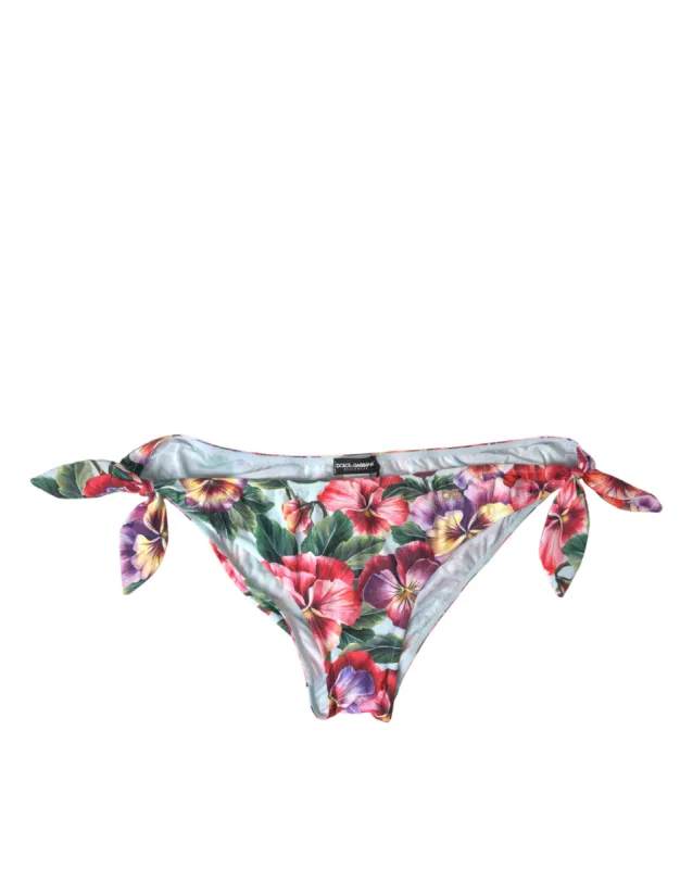 Elegant Floral Bikini Bottom sold by Louxly