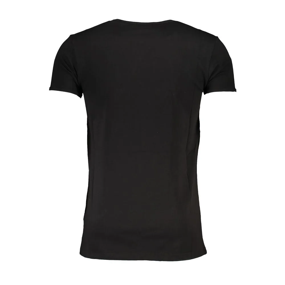 Black Cotton T-Shirt sold by Louxly product image thumbnail 2