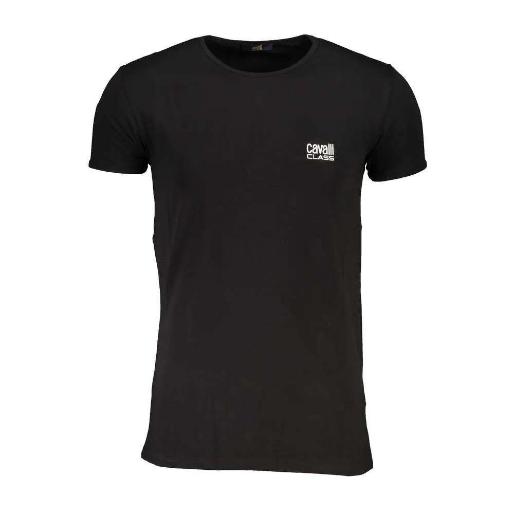 Black Cotton T-Shirt sold by Louxly