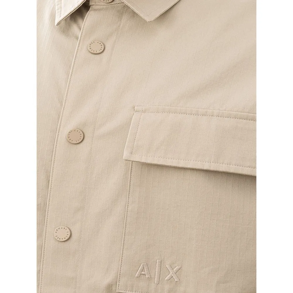Beige Cotton Classic Shirt sold by Louxly product image thumbnail 3