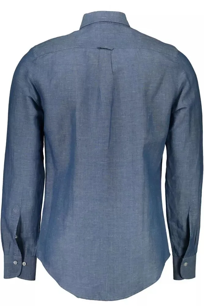 Blue Cotton Men Shirt sold by Louxly product image thumbnail 2