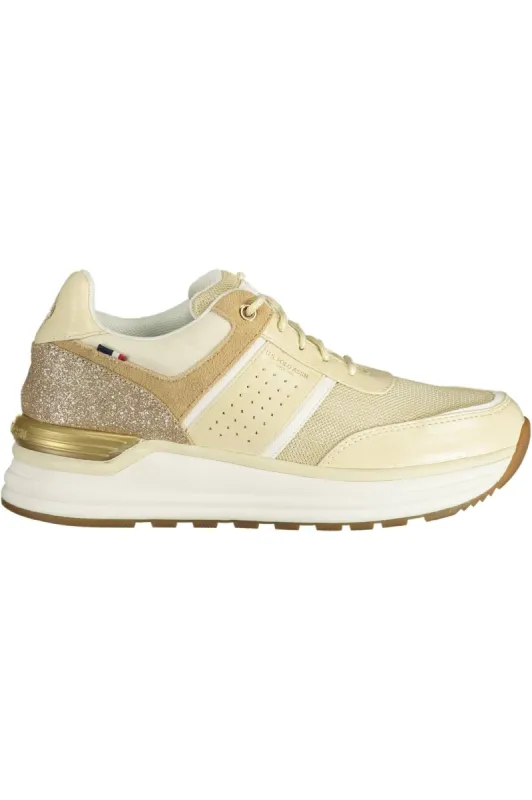 Beige ECO SUEDE Lace-up Sneakers sold by Louxly