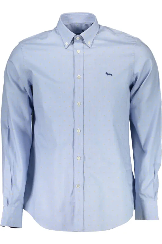 Elegant Light Blue Long Sleeve Button-Down Shirt sold by Louxly