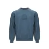 Elegant Cotton Blue Sweater for Men sold by Louxly
