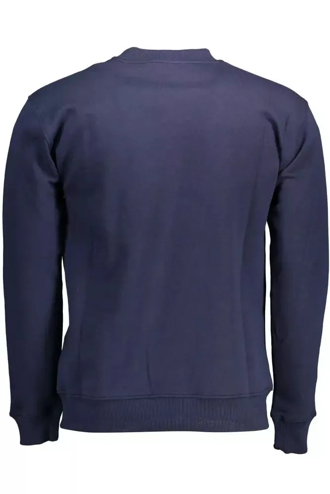 Blue Cotton Crew Neck Sweater sold by Louxly product image thumbnail 2