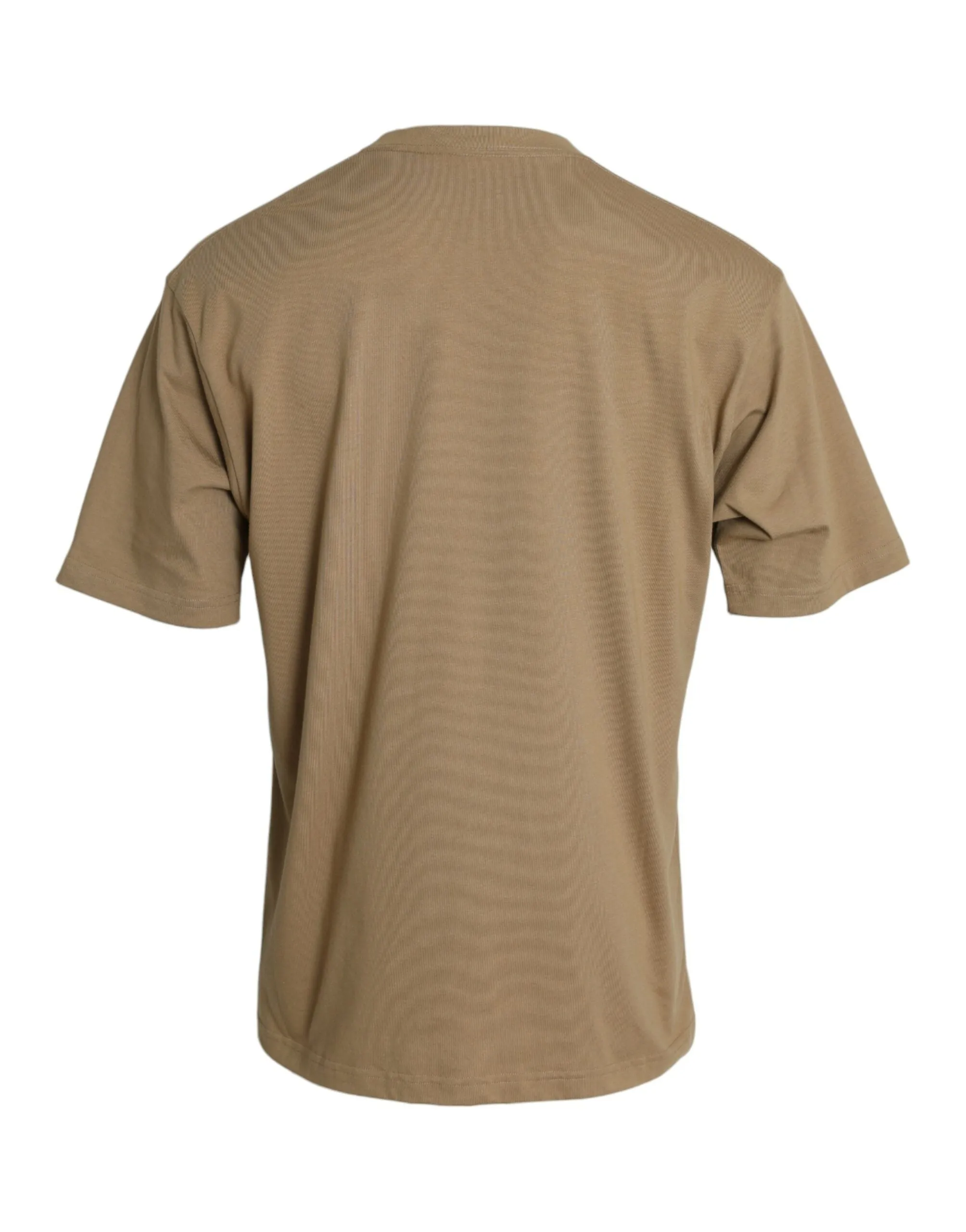 Brown Cotton Symbolic Jersey Vintage Crew Neck T-shirt sold by Louxly product image thumbnail 2