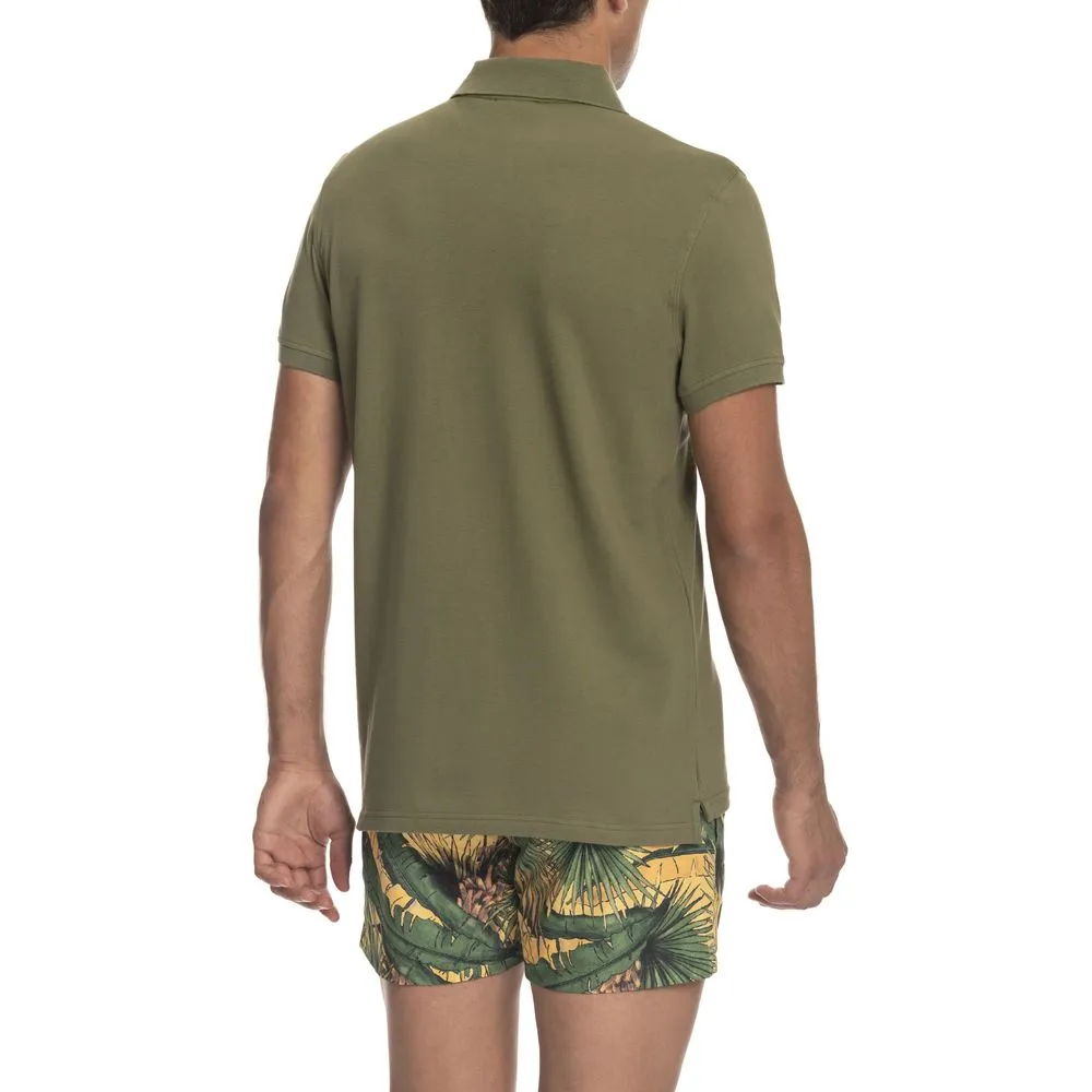 Green Cotton Polo Shirt sold by Louxly product image thumbnail 2